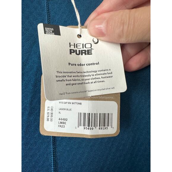 NEW Patagonia Capilene Bottoms pants Womens XL Blue Midweight Base layer $79 A32 - Picture 3 of 8